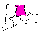 Map of Hartford County