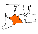 Map of New Haven County