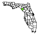 Map of Dixie County