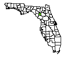 Map of Gilchrist County