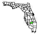 Map of Glades County