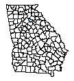 Map of Barrow County