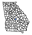 Map of Bleckley County