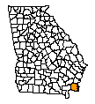 Map of Camden County