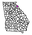 Map of Hart County