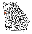 Map of Heard County