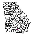 Map of Lanier County