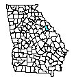 Map of McDuffie County