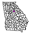 Map of Morgan County