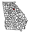 Map of Oconee County