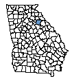 Map of Oglethorpe County