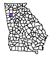 Map of Paulding County