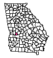Map of Schley County