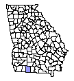 Map of Thomas County