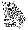 Map of Whitfield County