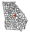 Map of Wilkinson County