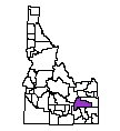 Map of Bingham County