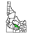 Map of Blaine County