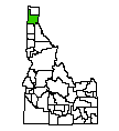 Map of Bonner County