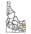 Map of Bonneville County