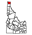 Map of Boundary County
