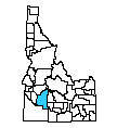 Map of Elmore County