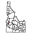 Map of Gem County