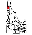 Map of Kootenai County