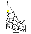 Map of Latah County