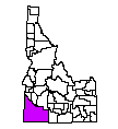 Map of Owyhee County