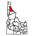Map of Shoshone County