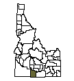 Map of Twin Falls County