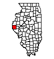 Map of Adams County
