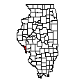 Map of Calhoun County
