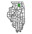 Map of DeKalb County
