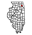 Map of DuPage County