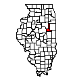 Map of Ford County