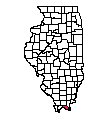 Map of Massac County