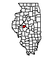 Map of Menard County