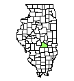 Map of Shelby County