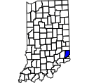 Map of Dearborn County