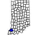Map of Gibson County