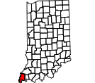 Map of Posey County
