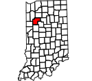 Map of White County