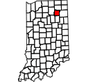 Map of Whitley County