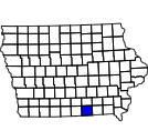 Map of Appanoose County