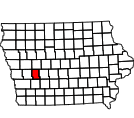 Map of Audubon County