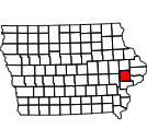Map of Cedar County