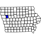 Map of Ida County