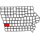Map of Pottawattamie County